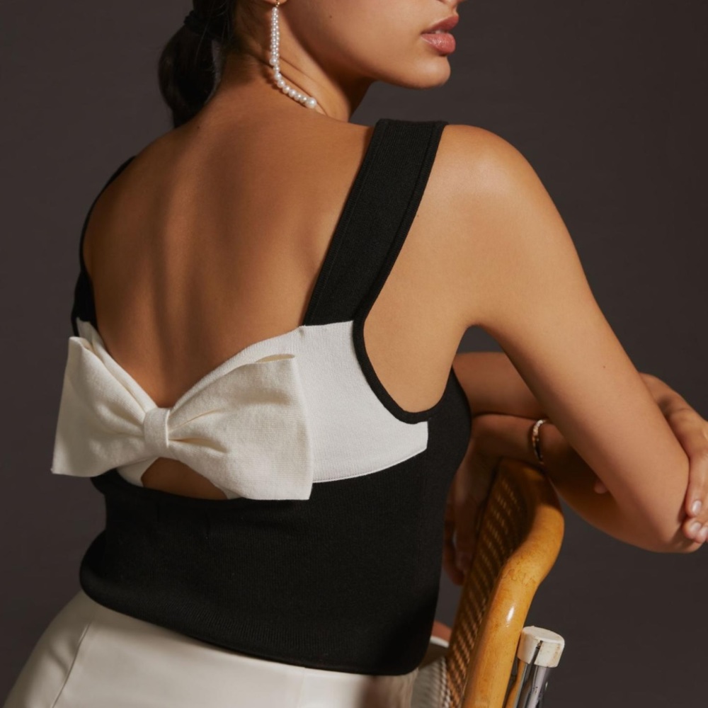 Maeve Back-Bow Sweater Tank-NWT